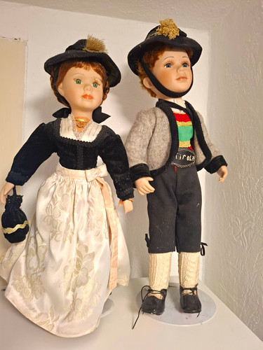 Porzellanpuppe zillertaler - porzellanpuppe,