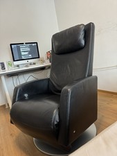 Rolf Benz LSE 5800 Relaxsessel – Designklassiker in Echtleder (Schwarz)