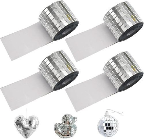 Rollen 4cm 1m spiegel - x,