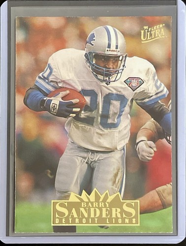 Barry sanders 1995 fleer - -,