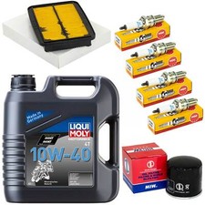 Set Zündkerze Luftfilter Ölfilter Öl 4L Wartung für Suzuki GSF 1200 Bandit 01-06