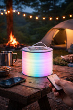 Led campinglaterne rgb - led,