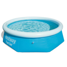 Bestway Swimming Pool Schwimmbad  Fast Set Swimmingpool Rund 244X66 Cm 57265