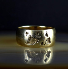 Ring Silber 925 Diamant Weltkarte 19,8 mm - außergewöhnlich & besonders