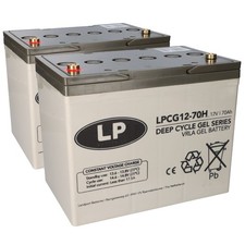 Bleigel Akku 2x 12V 70Ah