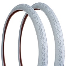 2x Set Fahrrad-Reifen Grau 28"