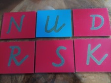 Sandpapierbuchstaben groß  vereinfachte Ausgangsschrift von Nienhuis