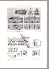 1904 Design Labourer Cottage Arbeitersiedlung secession arts & crafts Jugendstil