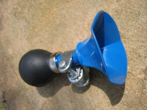 Fahrrad hupe blau - fahrrad,