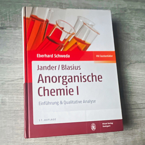 Jander blasius anorganische - jander/blasius,