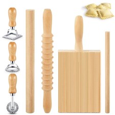 7 Pcs Wooden Pasta Maker Set
