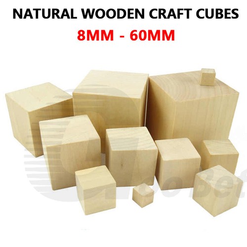 Einfache natur holz - natur, würfel