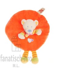 Simba Toys Schmusetuch Bär orange mit Arme und Beine Kuscheltuch Spieltier