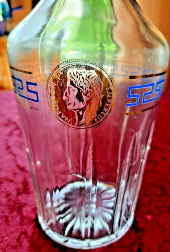 Glaskaraffe mit stopfen metaxa - mit, stopfen+metaxa