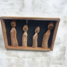 Wandkunst Skulptur Naturholz