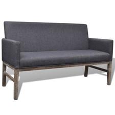 Holz Sofa 2-Sitzer Polsterbank