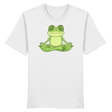 Frosch yoga namaste - namaste, om