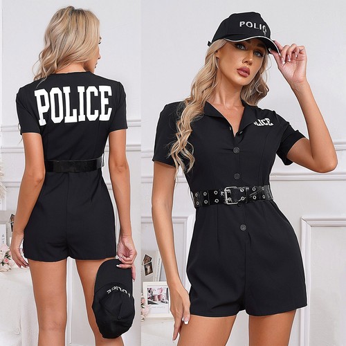 Damen polizistin kostüm - damen,