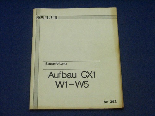 Wersi concerto aufbau - aufbau, cx1