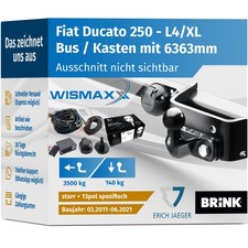 ANHÄNGERKUPPLUNG für Fiat