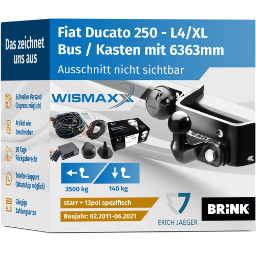 Anhängerkupplung für fiat - für,