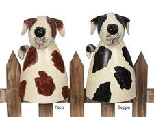 Zaunhocker Hunde Paco und