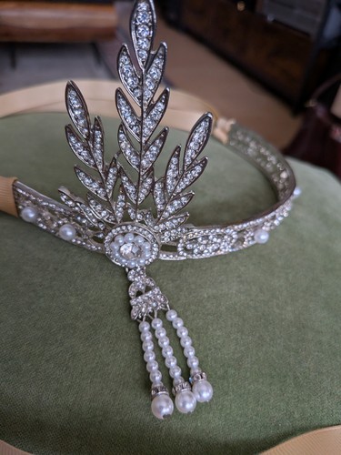 Diadem silberfarben - , im