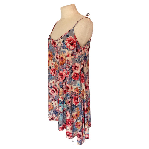 Sommer blumen mini kleid - blumen,