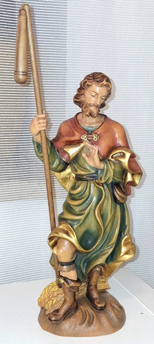 Holzfigur geschnitzt bauer - holzfigur,