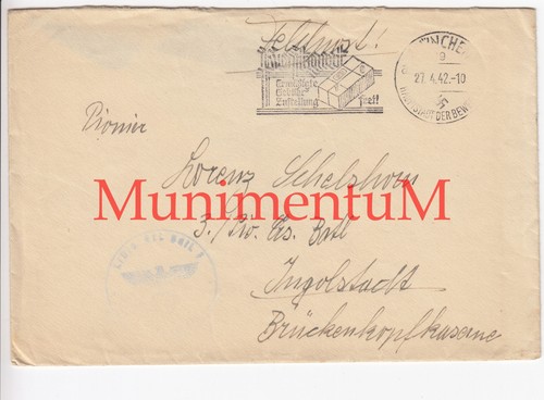 Leerer feldpostkuvert 1942 - leerer,