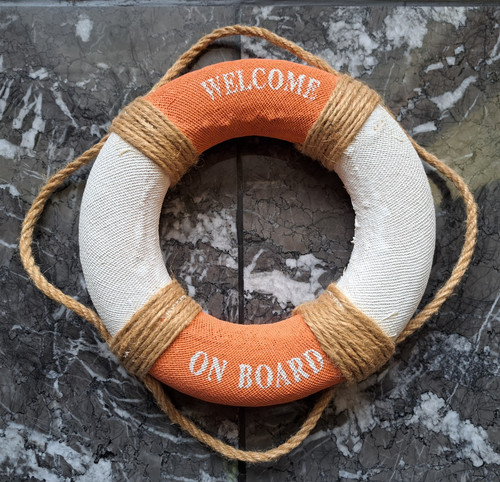 Rettungsring welcome board - welcome,