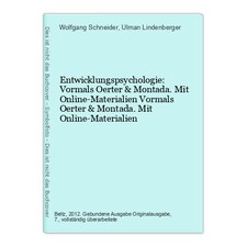 Entwicklungspsychologie: Vormals Oerter & Montada. Mit Online-Materialien  48257