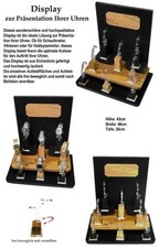 Uhrendisplay Uhrenständer neutral Echt Holz 8 Einzelständer Schaufensterdeko