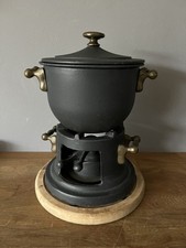 Rotisseur Goebel - Gusseisen- Topf,  Fondue - used - schöner Zustand 