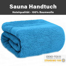 XXL Saunatuch 80x200 cm 100% Baumwolle, Frottee, Premium Handtuch, Badetuch