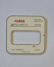 Zifferblatt  Ruhla Digital Quarz weiß, LCD Uhr Kaliber 16-01 NEU