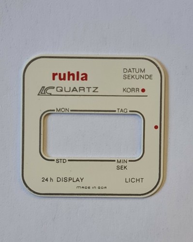 Zifferblatt ruhla digital - ruhla,