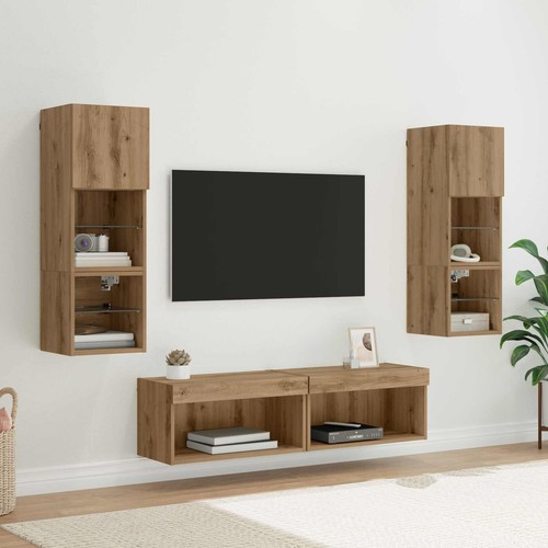 Wohnwand mit led wohnzimmer - mit,