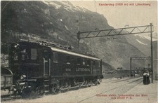 Kandersteg mit lötschberg - lötschberg,