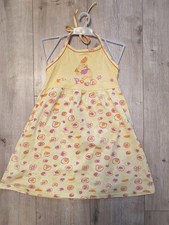 Mädchen Kleid ärmelloses Neckholder Kleid Sommerkleid mit Winnie Pooh  Gr. 128