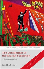 Constitution of the Russian Federation A Contextual Analysis Jane Henderson Buch