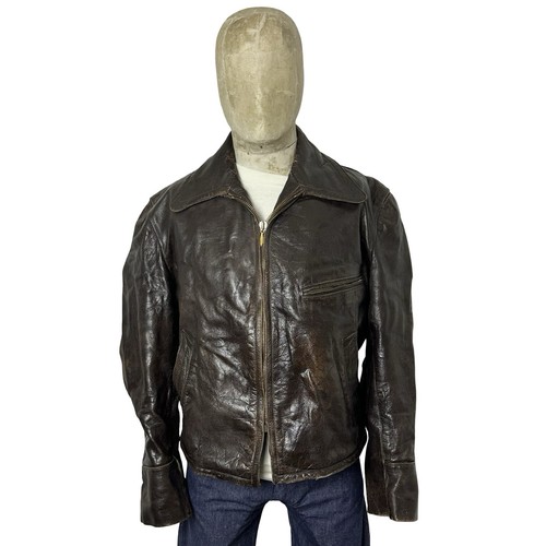 Vintage 50er jahre lederjacke - vintage,
