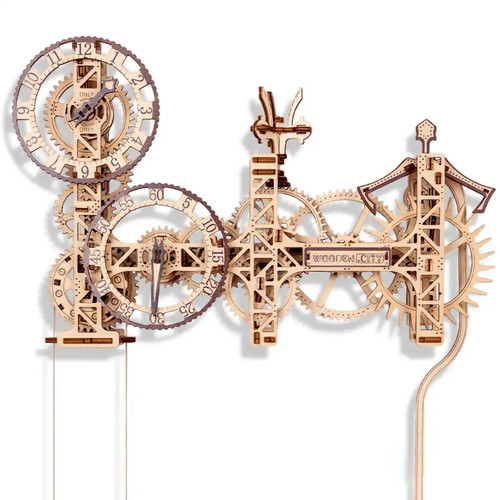 Wooden city holzpuzzle - city, 3d