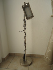 3 Design Stehleuchten Stahl inkl. LED von Paul Neuhaus, silber matt