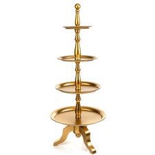 ABELLA XXL-Deko-Etagere inkl. Kerzenständer & Tischfunktion 4 Etagen, H. 29-133c