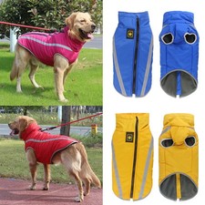 Wasserdichte Winter Hundejacke warm gepolstert Fleece Mantel für große Hunde