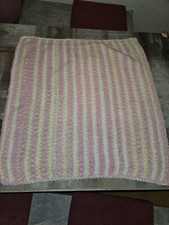 Babydecke Handarbeit Decke Mädchen Neu 70x70cm 