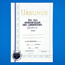Ddr urkunde landkreis - landkreis, gotha