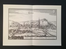LANDSHUT - KUPFERSTICH MERIAN 1644 - 43x30 cm !! - FAKSIMILE 1966 - TOP !!