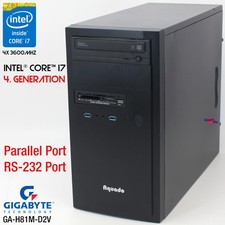 PC COMPUTER GIGABYTE GA-H81M-D2V INTEL CORE i7-4790 SSD PARALLEL PORT LPT WIN 10